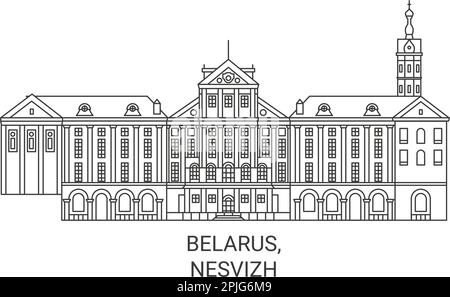 Bélarus, Nesvizh Voyage illustration vecteur Illustration de Vecteur