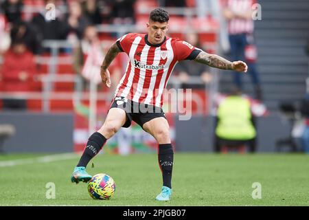 Ander CAPA du club d'athlétisme lors du match de la Liga Santander entre le club d'athlétisme et Getafe CF au stade San Mames sur 1 avril 2023, à Bilbao, S Banque D'Images