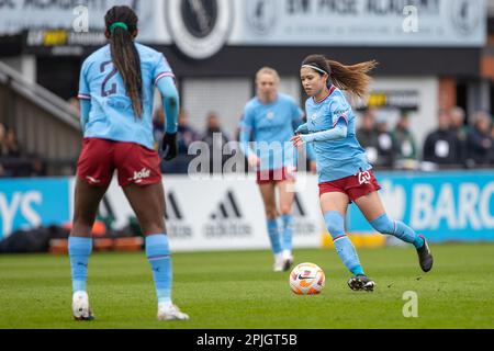 2 avril 2023. Yui Hasegawa. Barclays jeu de Super League féminin entre Arsenal et Manchester City, Meadow Park (Borehamwood). Banque D'Images