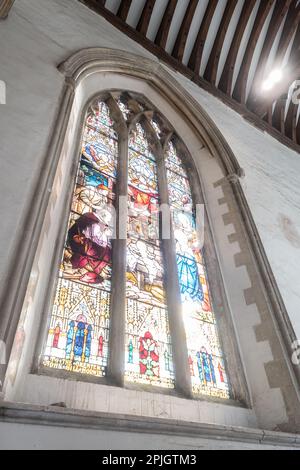 Intérieur de l'abbaye de Dorcester, Oxfordshire. Banque D'Images