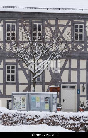 Guentersberge dans les montagnes Harz impressions d'hiver Banque D'Images