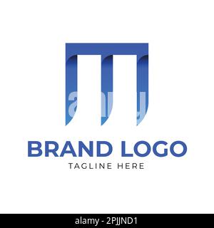 Modèle moderne de logo de lettre Illustration de Vecteur