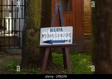 29-02-2022. cracovie-pologne. Synagogue Kupa (en polonais : synagoga Kupa) synagogue datant de 17th ans à Cracovie, en Pologne Banque D'Images