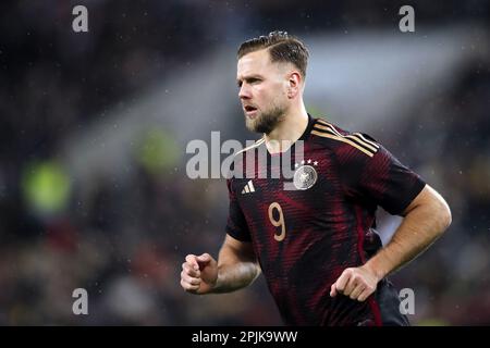 COLOGNE - Niclas Fullkrug d'Allemagne lors du match amical entre l'Allemagne et la Belgique au stade Rheinenergie sur 28 mars 2023 à Cologne, Allemagne. AP | hauteur néerlandaise | BART STOUTJESDYK Banque D'Images