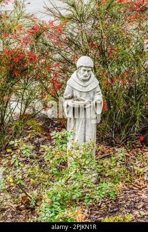 St. Francis statue, Saint Augustine, Floride. Fondée 1565 Banque D'Images