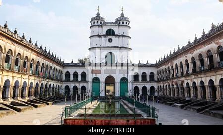 Vue intérieure de Hooghly Imambara, Chinsurah, Bengale-Occidental, Inde. Banque D'Images