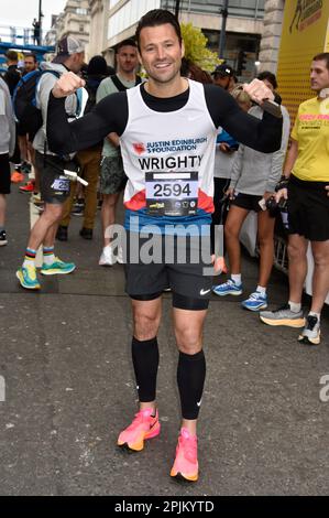 Mark Wright au début du semi-marathon des monuments de Londres 2023 à Pall Mall East, Londres. Sue Andrews/Alamy. Banque D'Images