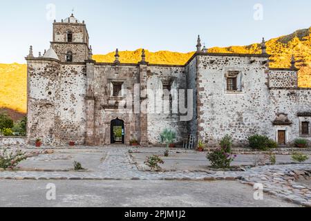 San Javier, Loreto, Baja California sur, Mexique. La mission de San Francisco à San Javier. Banque D'Images