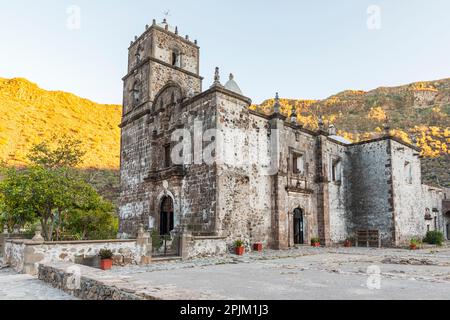 San Javier, Loreto, Baja California sur, Mexique. La mission de San Francisco à San Javier. Banque D'Images