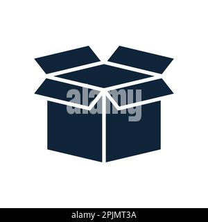 Icône d'expédition, de livraison, d'emballage ou de conteneur. Symbole du conteneur de chargement. Ouvrir les boîtes. S'applique à l'illustration de la poste, de la livraison et du cadeau. Vecteur illust Illustration de Vecteur