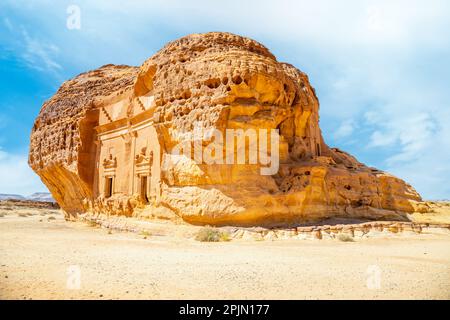 Tombes de Jabal al ahmar sculptées en pierre, Al Ula, Arabie Saoudite Banque D'Images