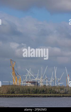 Hinkley point C en construction Banque D'Images