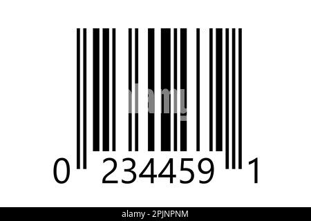 Échantillon de code-barres linéaire. Modèle de code à barres vectoriel linéaire. Illustration vectorielle Illustration de Vecteur