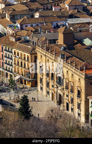 La Royal Chancery Plaza Nueva, Grenade, Andalousie, Espagne, Europe du Sud-Ouest Banque D'Images