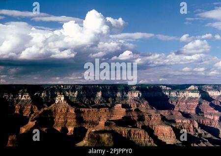 Grand Canyon du Colorado, Arizona, vue depuis le plateau sud Banque D'Images