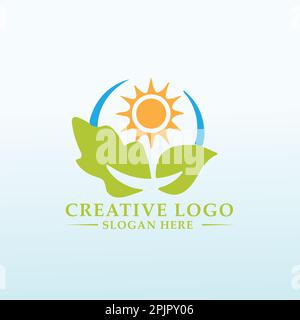 La ferme a besoin d'un grand logo pour vendre de la grande nourriture Illustration de Vecteur