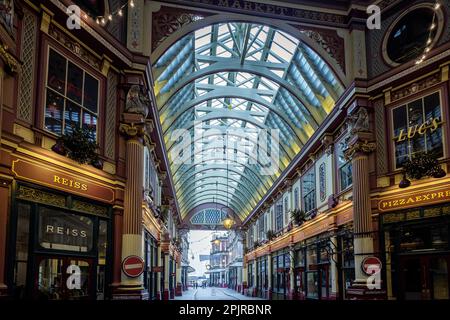 Leadenhall Market le dimanche Banque D'Images