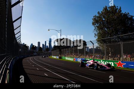 Melbourne, Australie. 02nd avril 2023. MELBOURNE, AUSTRALIE, circuit de la rue Albert Park, 2 avril : Esteban Ocon (FRA) de l'écurie Alpine lors du Grand Prix australien de Formule 1 au circuit de la rue Albert Park sur 2 avril 2023. Formule 1 - F1 Motorsport, image payante, photo et copyright © PETERSON Mark/ ATP Images (PETERSON Mark/ATP/SPP) crédit: SPP Sport Press photo. /Alamy Live News Banque D'Images