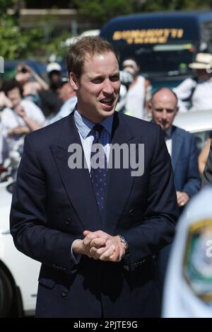 Le Prince William visite le Centre communautaire Redfern pour les Australiens indigènes le premier jour de sa visite de trois jours en Australie. Sydney, Australie - 19.01.10 Banque D'Images