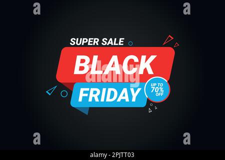 Offre spéciale du Vendredi fou avec vecteur de coupe de papier réaliste Illustration de Vecteur