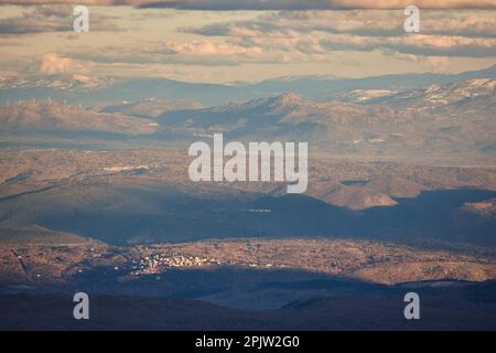 Pena de Francia point de vue historique. Salamanque, Castilla y León. Espagne Banque D'Images