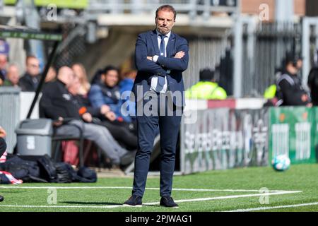 02-04-2023: Sport: Sparta et Feyenoord ROTTERDAM, PAYS-BAS - AVRIL 2: Entraîneur-chef Maurice Steijn (Sparta Rotterdam) pendant le match Eredivisie Spar Banque D'Images