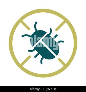 Lutter contre les insectes nuisibles. Icône de vecteur de protection des plantes contre les épaves. Symbole graphique pour l'agriculture, le jardin et les plantes site Web et les applications design, logo, app Illustration de Vecteur