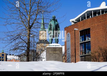 Roald Amundsen, Tromso, Norvège. Banque D'Images