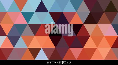 Arrière-plan moderne et coloré sans couture abstrait avec motif triangulaire Illustration de Vecteur