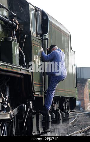 « Royal Scot » à la gare de Kidderminster. Banque D'Images