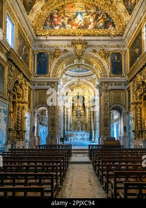 La belle église de Madre de Deus dans le Musée national du carrelage, Lisbonne, Portugal Banque D'Images