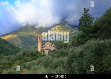 Notre Dame du Mont, Breil sur Roya, Vallée de la Roya, Parc national du Mercantour, Alpes Maritimes, 06, Côte d'Azur, France Banque D'Images