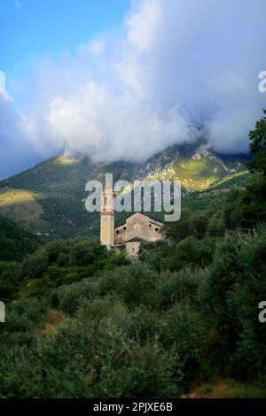 Notre Dame du Mont, Breil sur Roya, Vallée de la Roya, Parc national du Mercantour, Alpes Maritimes, 06, Côte d'Azur, France Banque D'Images