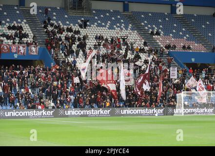 Reggio Emilia, Italie. 03rd avril 2023. Reggio Emilia 03 avril 2023 Stadio Atleti d'Italia Serie A Tim 2022/23 Sassuolo -Torino Nella foto : Torino Supporters in Reggio Emilia crédit: Christian Santi/Alay Live News Banque D'Images