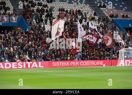 Reggio Emilia, Italie. 03rd avril 2023. Reggio Emilia 03 avril 2023 Stadio Atleti d'Italia Serie A Tim 2022/23 Sassuolo -Torino Nella foto : Torino Supporters in Reggio Emilia crédit: Christian Santi/Alay Live News Banque D'Images