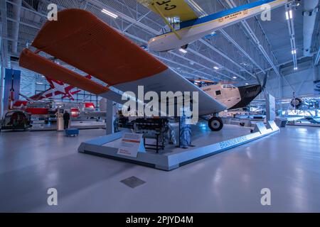 Junkers Ju-52/1m wagon de vol au Musée royal de l'aviation de l'Ouest du Canada à Winnipeg, Manitoba, Canada Banque D'Images