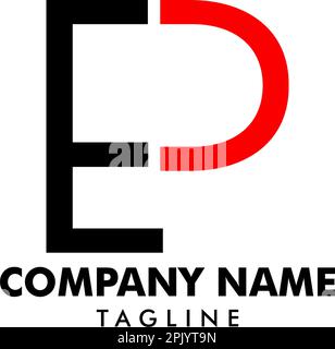 Original Letter logo EP Template Vector Design Illustration de Vecteur