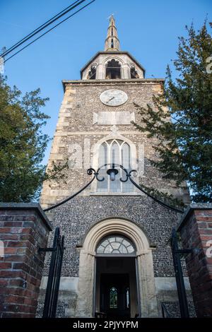 Extérieur de l'église Saint-Pierre, Wallingford Banque D'Images