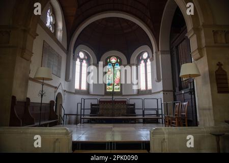 Intérieur de l'église Saint-Pierre, Wallingford Banque D'Images