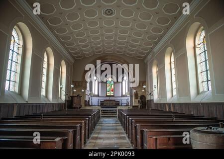 Intérieur de l'église Saint-Pierre, Wallingford Banque D'Images