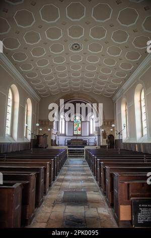 Intérieur de l'église Saint-Pierre, Wallingford Banque D'Images