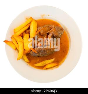 Plat de viande classique italien Ossobuco à base de veau ou de bœuf Banque D'Images