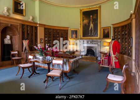 Le salon Paxton House, une maison historique à Paxton, dans le Berwickshire, aux frontières écossaises Banque D'Images