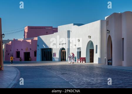 Le vieux port de Doha redéveloppe dans le quartier Mina Box Park Qatar Banque D'Images