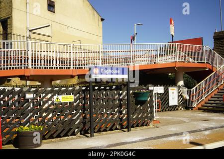 Gare de Brightouse, Leeds, Royaume-Uni Banque D'Images