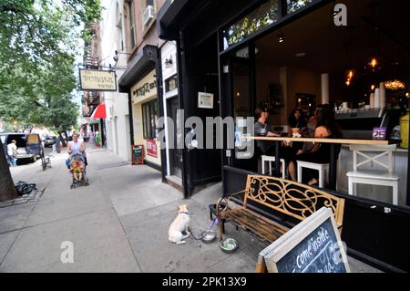 Café Caramello à Park Slope, Brooklyn, New York, États-Unis. Banque D'Images