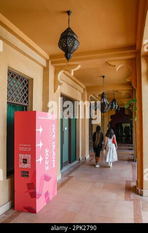 Art Dubai 2023 au centre de conférence et d'événements Madinat Jumeirah à Dubaï, Émirats Arabes Unis. Banque D'Images