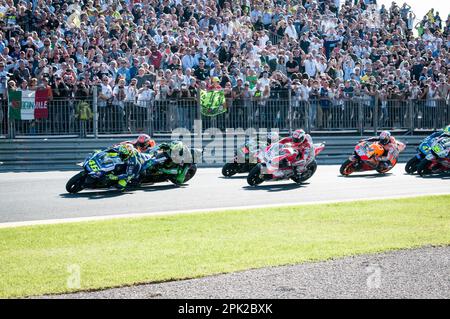 Moto GP 2016, Valence, Espagne, circuit Ricardo Tormo. Crédits: Andrea Pinna Banque D'Images