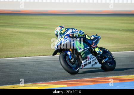 Moto GP 2016, Valence, Espagne, circuit Ricardo Tormo. Crédits: Andrea Pinna Banque D'Images