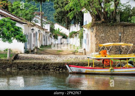 Les rues de Paraty, Rio de Janeiro, Brésil de l'état Banque D'Images